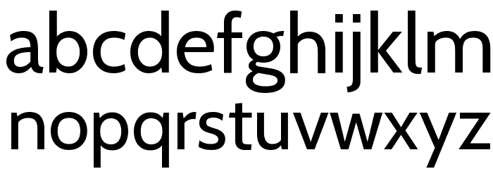Cabin VF Beta Regular Font LOWERCASE
