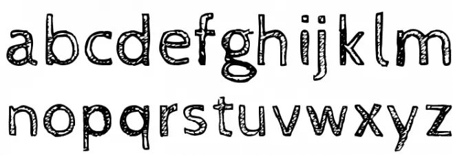 CabinSketch Font LOWERCASE