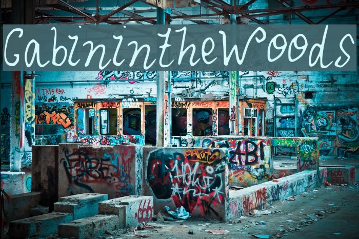 Cabin_in_the_Woods Font examples