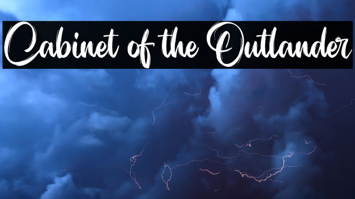 Cabinet of the Outlander Example 1