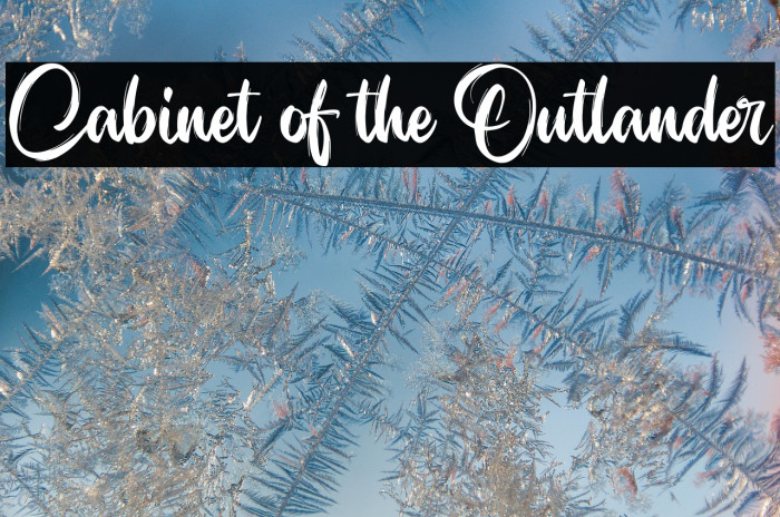 Cabinet of the Outlander Example 3