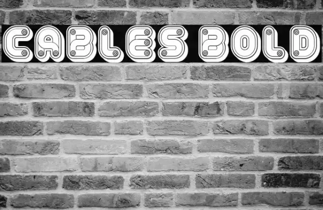 Cables Bold フォント examples