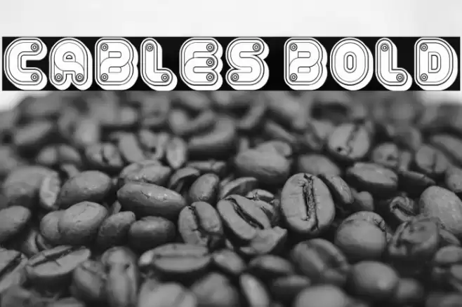 Cables Bold フォント examples