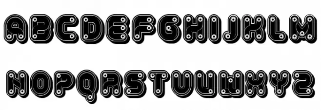 Cables Regular Font Litere mari