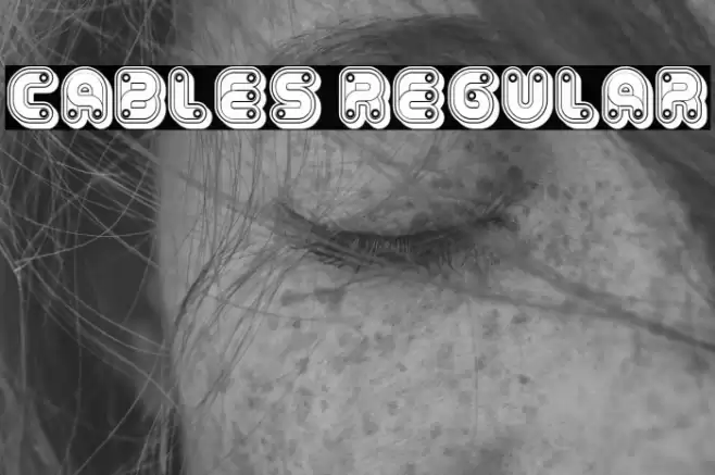 Cables Regular Font examples