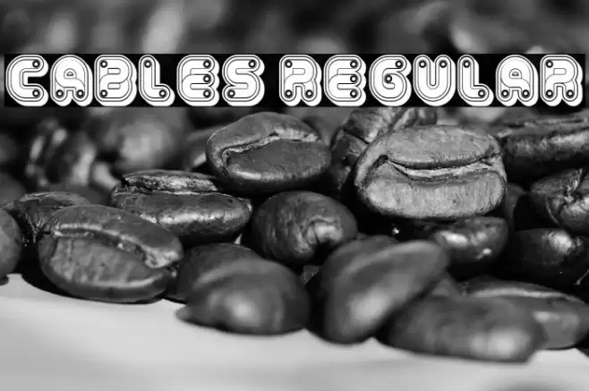 Cables Regular Font examples