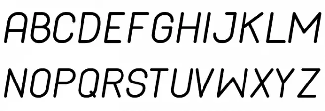Cabo Rounded Italic Fuentes MAYÚSCULAS