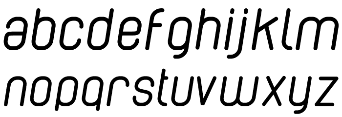 Cabo Rounded Italic Font LOWERCASE