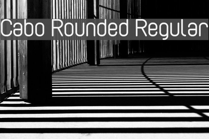 Cabo Rounded Regular Font examples