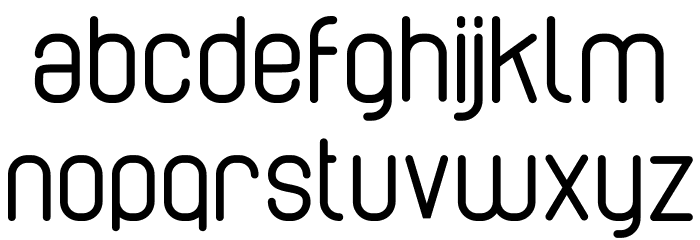Cabo Rounded Regular Font LOWERCASE