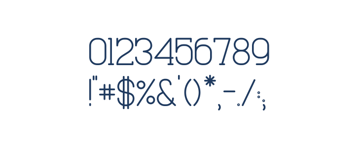 Cabo Slab Regular Other Characters