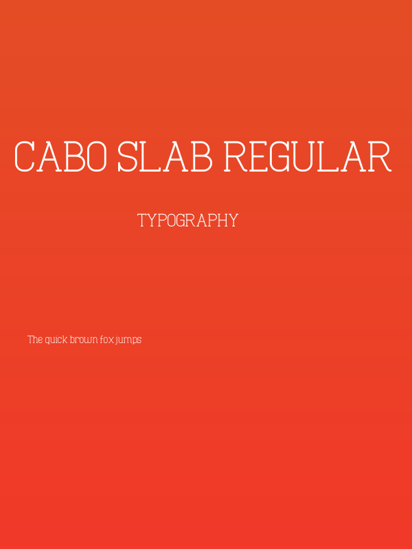 Cabo Slab Regular Poster