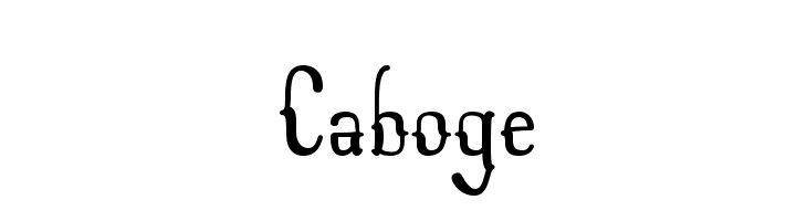 Caboge  Descarca Fonturi Gratis