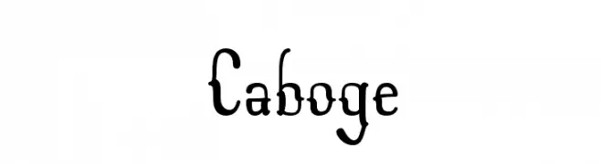 Caboge  Скачать бесплатные шрифты