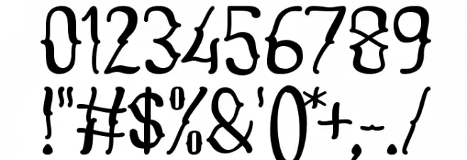 Caboge Font OTHER CHARS