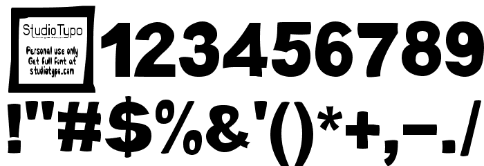 Cabold Comic Font OTHER CHARS