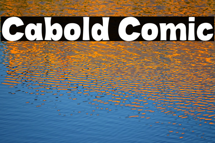Cabold Comic Font examples