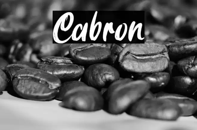 Cabron Font examples