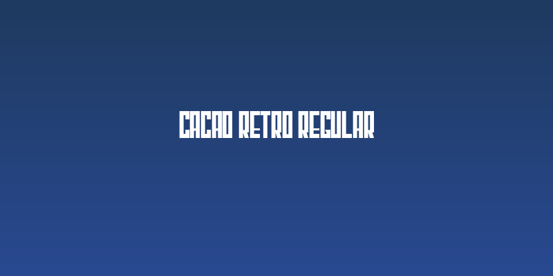 Cacao Retro Regular Social Header