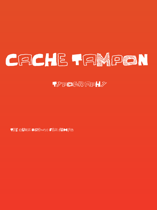 Cache Tampon Poster