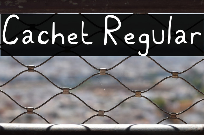 Cachet Regular Example 3