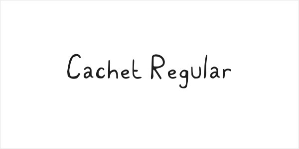Cachet Regular Logo