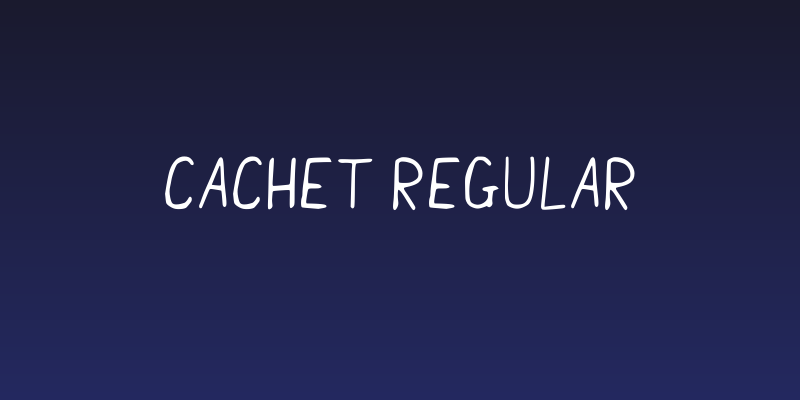 Cachet Regular Social Header