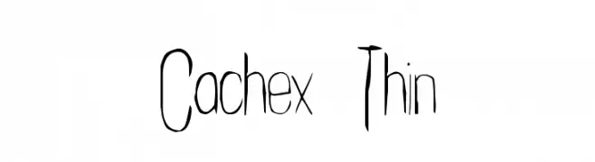 Cachex Thin  لخطوط تنزيل