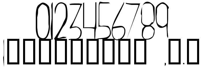 Cachex Thin Font OTHER CHARS