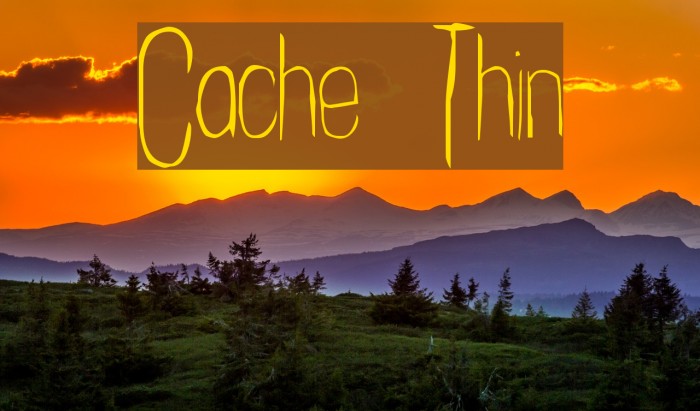 Cachex Thin Font examples