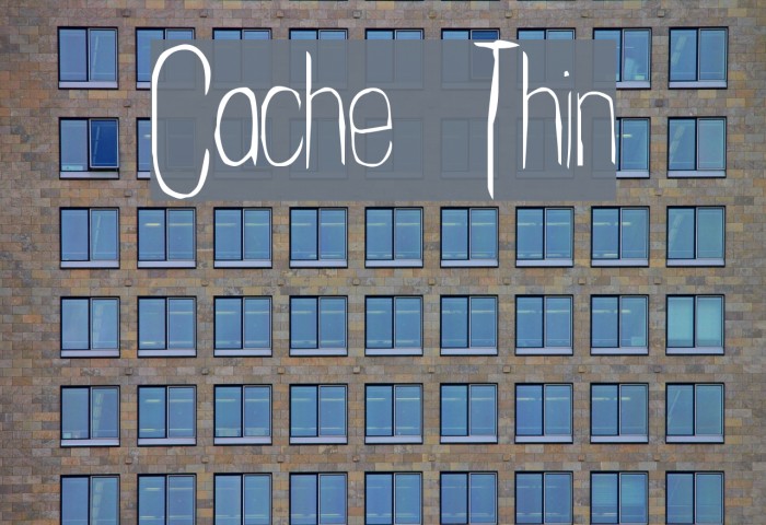 Cachex Thin Font examples