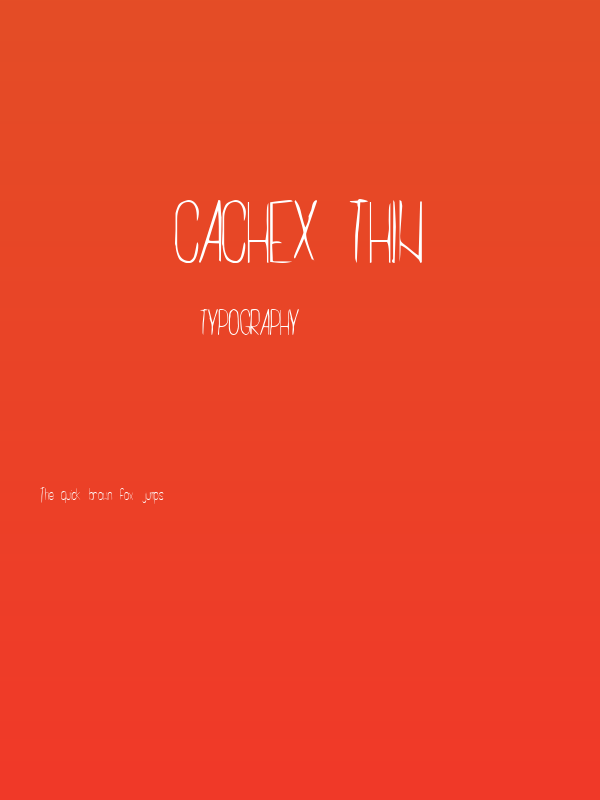 Cachex Thin Poster
