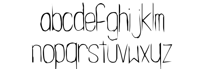 Cachex Thin Font LOWERCASE