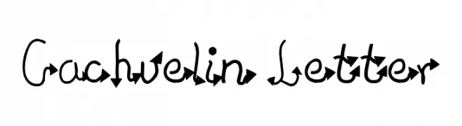 Cachuelin Letter  नि: शुल्क फ़ॉन्ट्स डाउनलोड