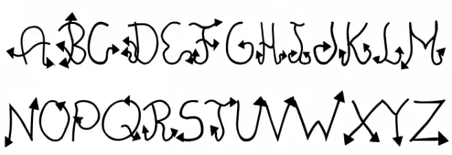 Cachuelin Letter Caratteri MAIUSCOLE