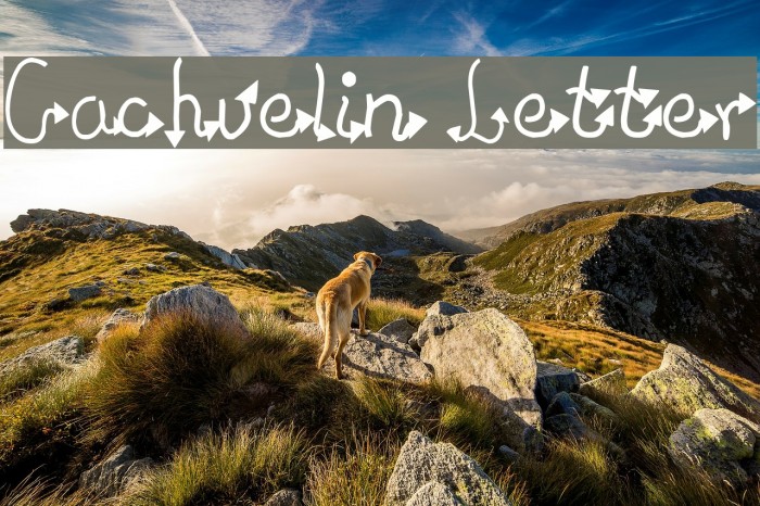 Cachuelin Letter Font examples