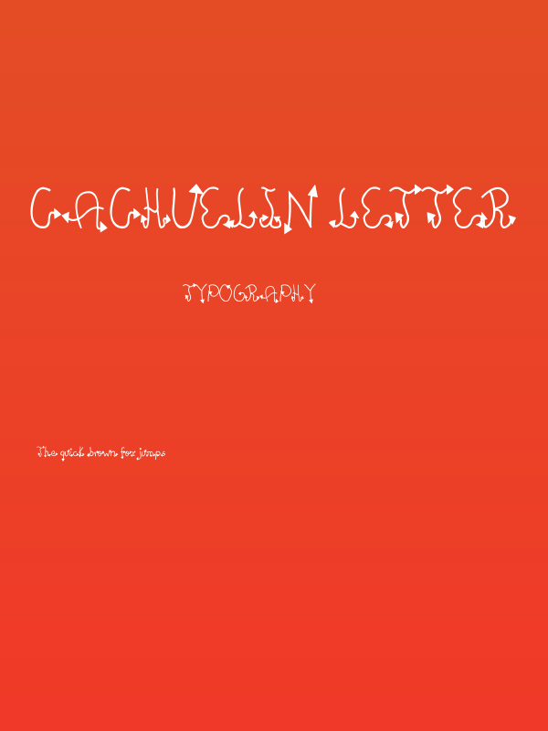 Cachuelin Letter Poster