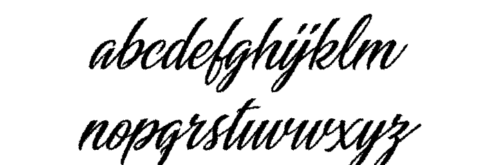 Cacilds Regular Font LOWERCASE