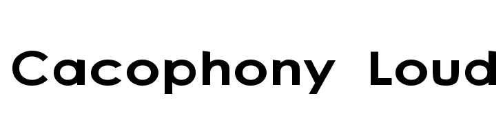 Cacophony logo. Слово какофония