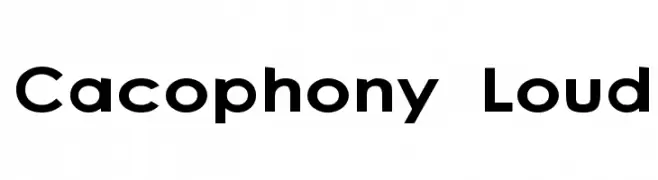 Cacophony Loud  Fuentes Gratis Descargar