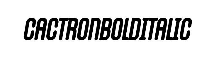 Cactron Bold Italic  font caratteri gratis