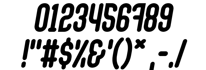 Cactron Bold Italic Font OTHER CHARS