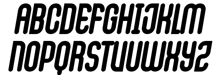 Cactron Bold Italic Font LOWERCASE