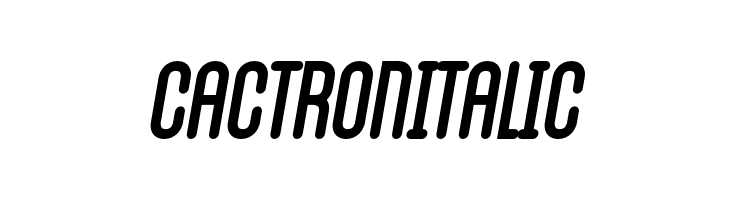 Cactron Italic  免费字体下载