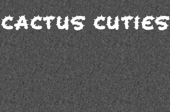 Cactus Cuties Font examples
