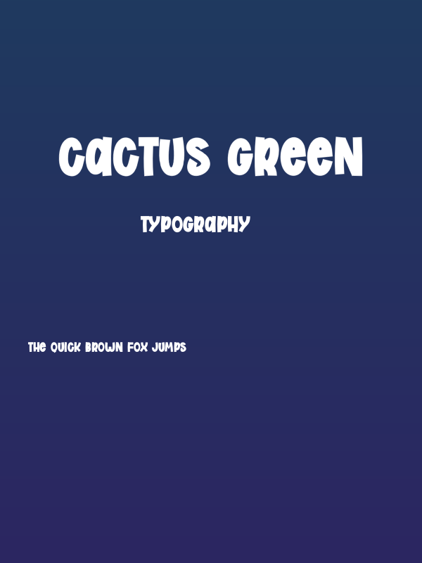 Cactus Green Poster