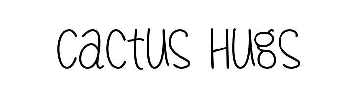 Cactus Hugs  नि: शुल्क फ़ॉन्ट्स डाउनलोड