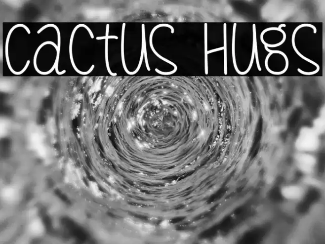Cactus Hugs Font examples