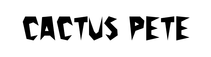Cactus Pete  font caratteri gratis