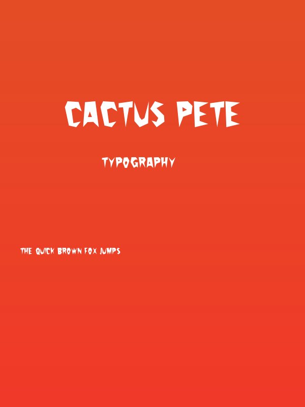 Cactus Pete Poster